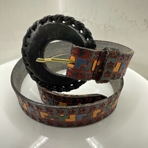 Vintage Milor genuine leather belt Size 31
